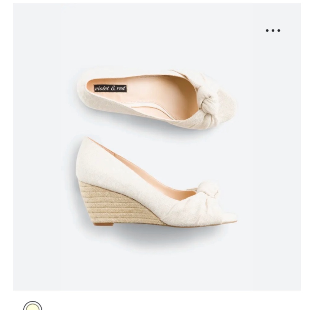Off-White Open Toe Wedge